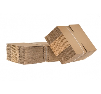 Pakavimo dėžės iš 3 sluoksnių gofruoto kartono 150x150x69mm (B banga)